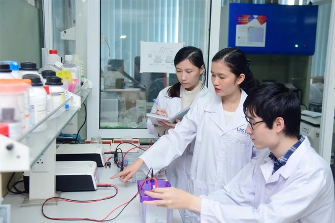 Hoạt động nghiên cứu khoa học trong trường đại học luôn được cơ sở giáo dục đại học chú trọng. Ảnh: website HUST