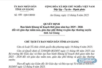 Học sinh lớp 1, lớp 9, lớp 12 ở An Giang sẽ tựu trường ngày 22/8