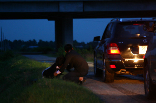 Hóa ra, đó là những hình ảnh trong bộ phim “Trở về”của đạo diễn Việt Trinh. Nữ đạo diễn yêu cầu Đức Tiến (Hân) và Quách Tuấn Du (Quách đại ca) phải diễn thật trong cảnh hai người đánh nhau. Vốn là đôi bạn thân thiết ngoài đời nên chàng người mẫu ra tay không e dè. (Theo Zing)