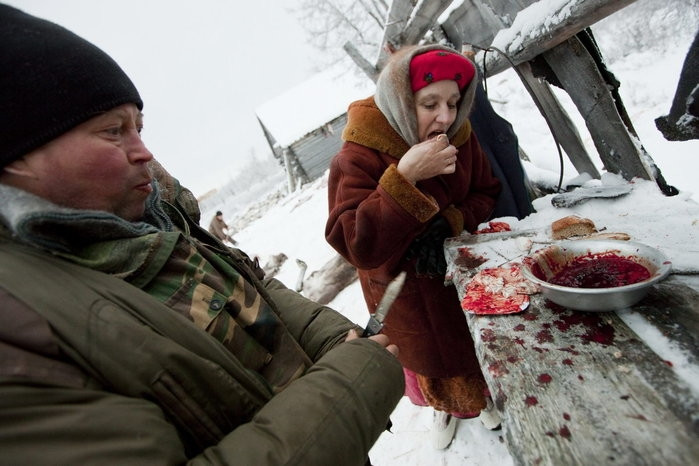 Trang trại nuôi hươu của gia đình ông Vasily Nikolaevich