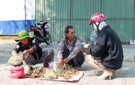 Vợ chồng ông lão bán me nhận được hàng triệu đồng giúp đỡ hàng ngày. Vợ chồng ông lão bán me nhận được hàng triệu đồng giúp đỡ hàng ngày.