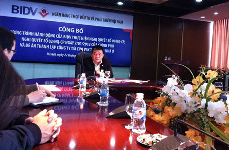 Chủ tịch BIDV tin rằng có thể cho vay mua nhà lãi suất 6% một năm. Ảnh: Thanh Lan. Chủ tịch BIDV tin rằng có thể cho vay mua nhà lãi suất 6% một năm. Ảnh: Thanh Lan.