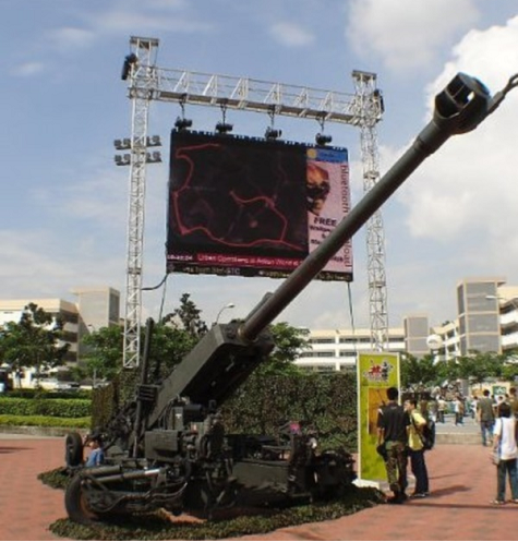 Hình ảnh của Pháo tự hành SLWH Pegasus 155mm trong buổi ra mắt công chúng