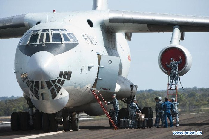 Máy bay Il-76 của Trung Quốc tham gia sứ mệnh tìm kiếm máy bay Boeing 777 MH 370 đang có mặt ở Perth, Australia