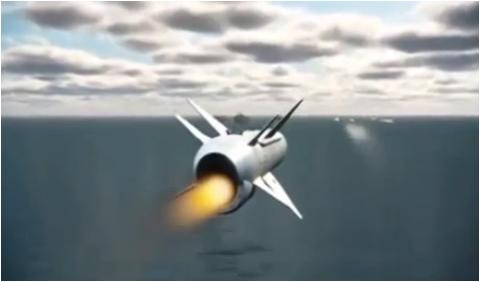 Tên lửa Kh-35E truy diệt mục tiêu sau khi phóng Tên lửa Kh-35E truy diệt mục tiêu sau khi phóng