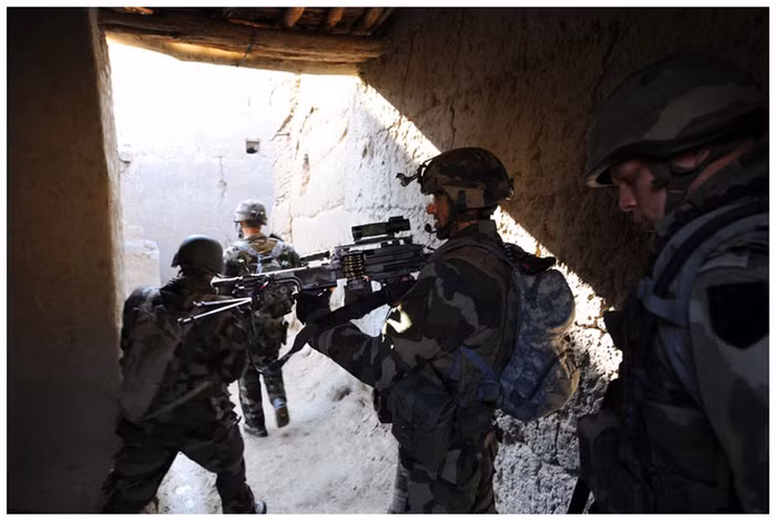 Lực lượng tác chiến của quân đội Pháp tại Afghanistan.