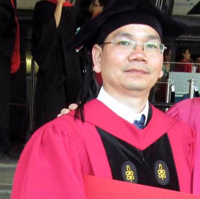 Anh Huỳnh Thế Du trong lễ tốt nghiệp tiến sĩ ngày 30/5/2013 tại Graduate School of Design, thuộc ĐH Harvard - Ảnh: Nhân vật cung cấp