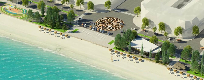 Phối cảnh một đoạn bãi biển Sầm Sơn theo quy hoạch mới. Phối cảnh một đoạn bãi biển Sầm Sơn theo quy hoạch mới.