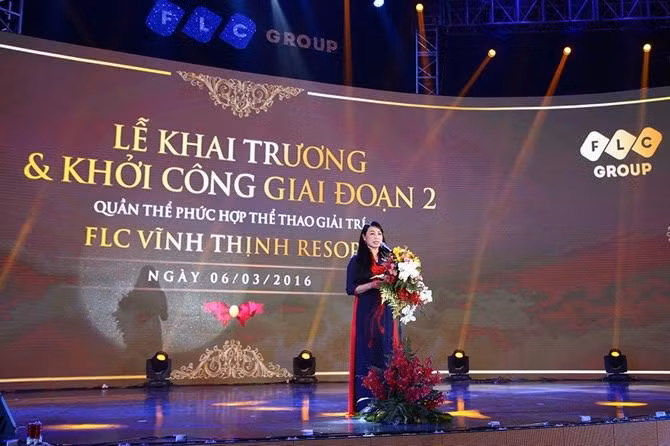 Bà Hoàng Thị Thúy Lan, Ủy viên BCH Trung ương Đảng, Bí thư Tỉnh ủy, Chủ tịch HĐND tỉnh Vĩnh Phúc phát biểu tại lễ khai trương.