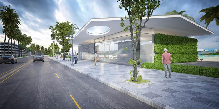 Phối cảnh một góc đường bờ biển Sầm Sơn sau khi cải tạo, nâng cấp. Phối cảnh một góc đường bờ biển Sầm Sơn sau khi cải tạo, nâng cấp.