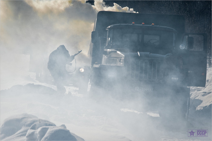 Mô phỏng một trận phục kích đoàn xe của đối phương.