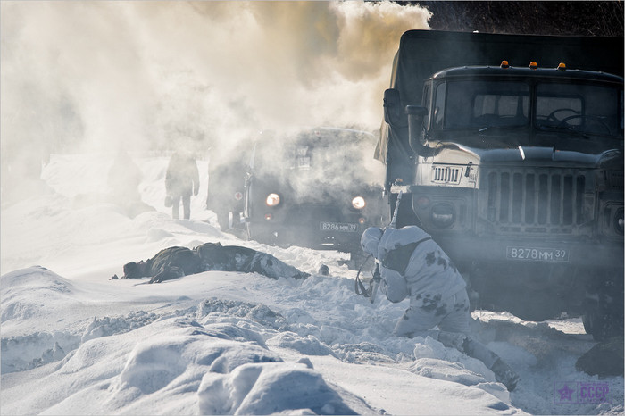 Mô phỏng một trận phục kích đoàn xe của đối phương.