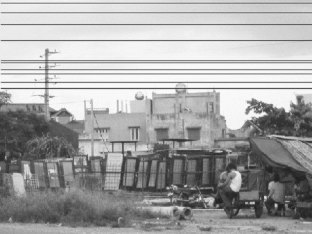 Một cơ sở thu mua vật liệu xây dựng cũ ở phường Đồng Mai, Hà Đông