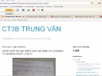 Cư dân lập blog 