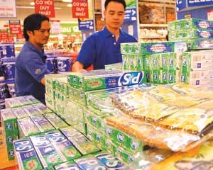 Các sản phẩm của Unilever được bày bán trên thị trường