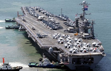 Tàu sân bay của Hải quân Mỹ (ảnh minh họa) Tàu sân bay của Hải quân Mỹ (ảnh minh họa)