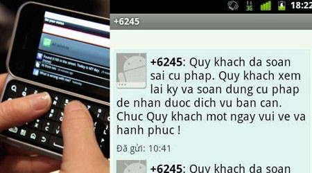 Theo quy định, nhà mạng phải hoàn lại tiền cước cho thuê bao đối với những tin nhắn sai cú pháp kiểu này. Theo quy định, nhà mạng phải hoàn lại tiền cước cho thuê bao đối với những tin nhắn sai cú pháp kiểu này.
