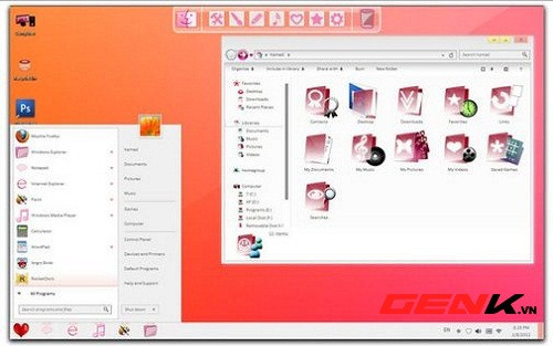 Hướng dẫn tạo giao diện Valentine ấm áp cho người đang yêu ảnh 11 Hướng dẫn tạo giao diện Valentine ấm áp cho người đang yêu ảnh 11
