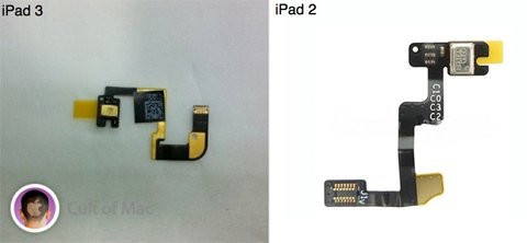 Microphone trên iPad 3 đã thay đổi.