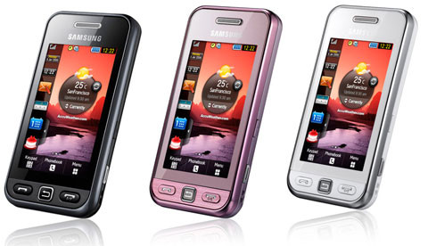 Samsung Star S5233W (2,8 triệu đồng) Thiết bị này có màn hình cảm ứng 3 inch và giao diện TouchWiz thông minh. Model này hỗ trợ Wi-Fi và camera 3,2 megapixel với chức năng nhận diện nụ cười.