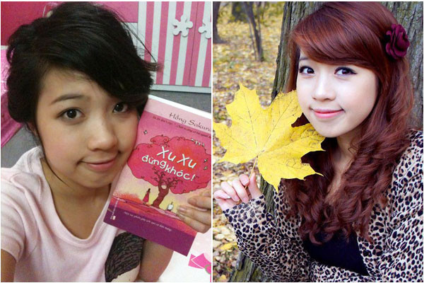 Hoài Anh Mango cũng mang một đặc điểm tương tự các hot girl phía trên có là khuôn mặt bầu bĩnh. Khi trang điểm, Mango chỉ chú trọng kẻ viền mắt cho nó thêm phần sâu và long lanh hơn. Hoài Anh Mango cũng mang một đặc điểm tương tự các hot girl phía trên có là khuôn mặt bầu bĩnh. Khi trang điểm, Mango chỉ chú trọng kẻ viền mắt cho nó thêm phần sâu và long lanh hơn.