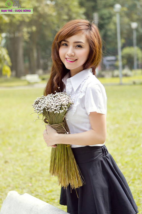 Hot girl Nana xinh tươi tuổi học trò, Bạn trẻ - Cuộc sống, hot girl Nana, nana, hot girl sai thanh, 20-11, ngay nha giao viet nam, hoc tro, bao