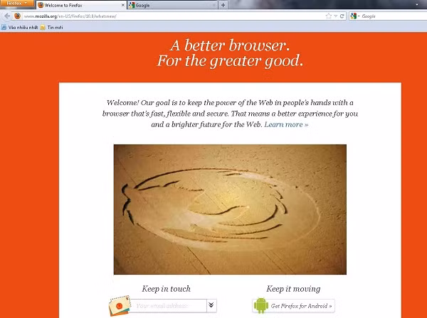 Firefox 10 đã chính thức ra mắt và cho phép người sử dụng tải về ảnh 1