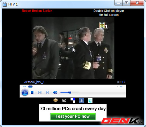 Để xem nội dung video toàn màn hình, bạn chỉ việc nhấn đôi chuột lên khung trình chiếu. Để xem nội dung video toàn màn hình, bạn chỉ việc nhấn đôi chuột lên khung trình chiếu.