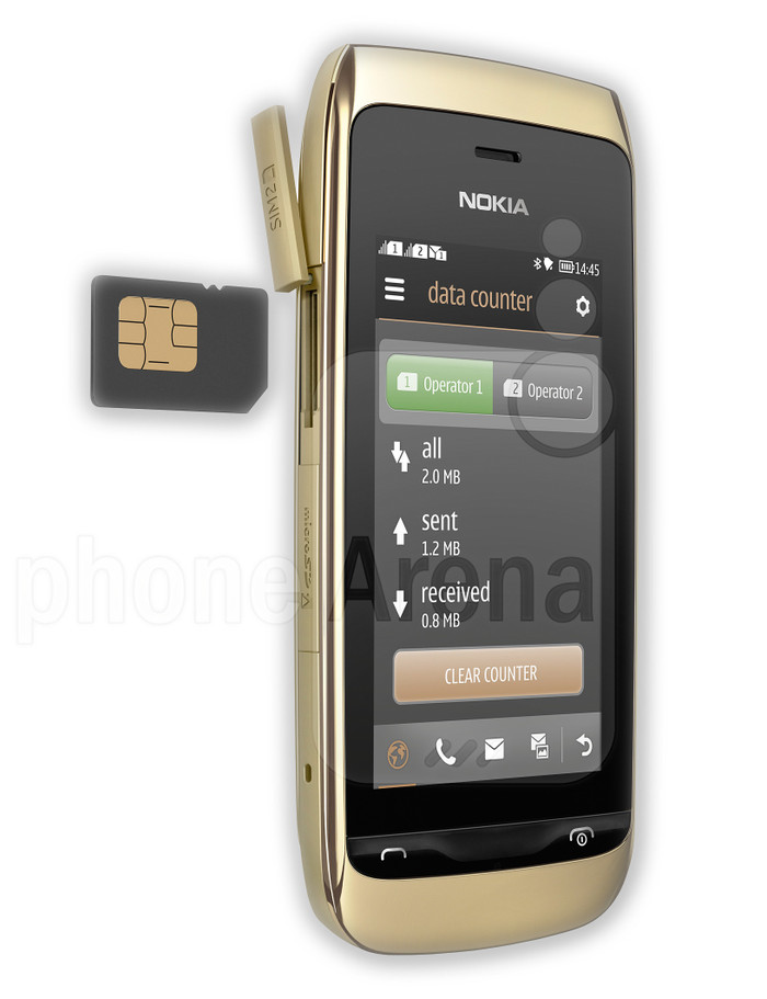 Nọkia Asha 308 hỗ trợ 2 sim Nọkia Asha 308 hỗ trợ 2 sim