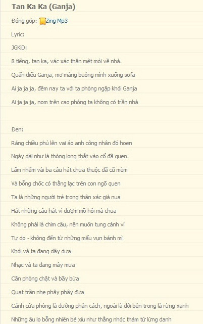 Cái gọi là ca khúc Tan ka ka (cần sa) cổ súy cho việc sử dụng ma túy? Cái gọi là ca khúc Tan ka ka (cần sa) cổ súy cho việc sử dụng ma túy?