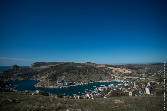 Một góc nhìn từ vịnh ở thành phố Sevastopol