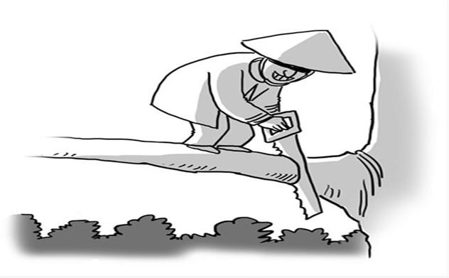 Hình ảnh này là để minh họa cho ý tuyên truyền của TQ: Việt Nam tự bẫy mình