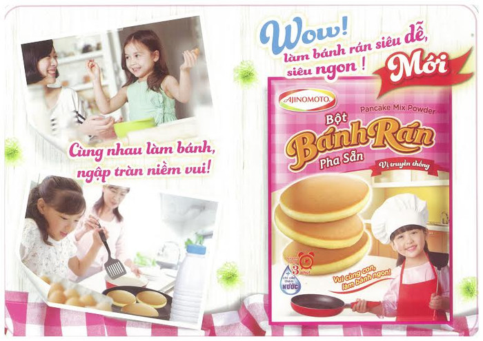 Với “Bột Bánh rán pha sẵn” Ajinomoto, chỉ trong 3 phút siêu tốc với thao tác đơn giản bạn có thể cho ra lò những chiếc bánh rán thơm phức. Với “Bột Bánh rán pha sẵn” Ajinomoto, chỉ trong 3 phút siêu tốc với thao tác đơn giản bạn có thể cho ra lò những chiếc bánh rán thơm phức.