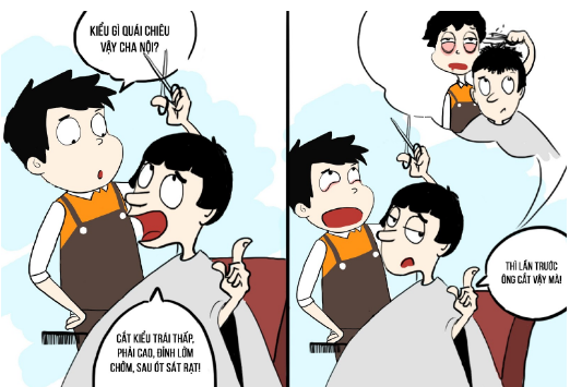 Muốn có kiểu tóc độc lạ? Cứ thử tìm đến anh thợ lờ đờ mà xem! Muốn có kiểu tóc độc lạ? Cứ thử tìm đến anh thợ lờ đờ mà xem!