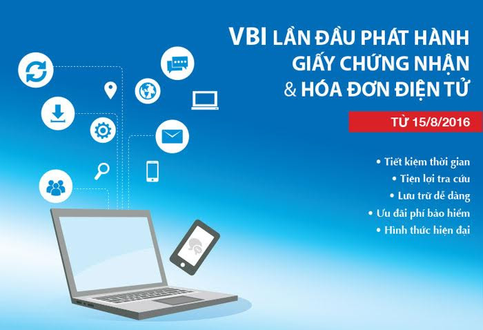 Với việc phát hành “Giấy chứng nhận bảo hiểm điện tử và hóa đơn điện tử”, VBI mong muốn mang đến cho khách hàng những trải nghiệm mới bằng công nghệ hiện đại và nâng cao chất lượng phục vụ. Với việc phát hành “Giấy chứng nhận bảo hiểm điện tử và hóa đơn điện tử”, VBI mong muốn mang đến cho khách hàng những trải nghiệm mới bằng công nghệ hiện đại và nâng cao chất lượng phục vụ.