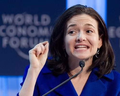 Sandberg phát biểu tại Diễn đàn Kinh tế Thế giới Davos.