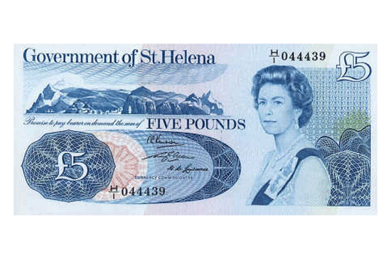 8. Đồng Bảng của Saint Helena, Ascension và Tristan da Cunha (SHP) Tỷ giá: 1 SHP = 0,6 USD Mệnh giá cao nhất của tiền xu: 2 SHP Mệnh giá cao nhất của tiền giấy: 20 SHP