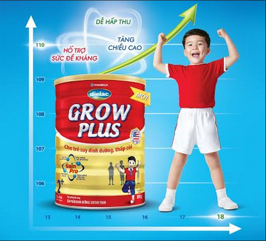 Dielac Grow Plus “đặc chế” cho trẻ suy dinh dưỡng, thấp còi bắt kịp đà tăng trưởng. Dielac Grow Plus “đặc chế” cho trẻ suy dinh dưỡng, thấp còi bắt kịp đà tăng trưởng.
