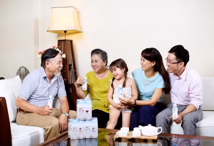 Sản phẩm sữa TH true Milk được nhiều gia đình Việt Nam yêu thích.