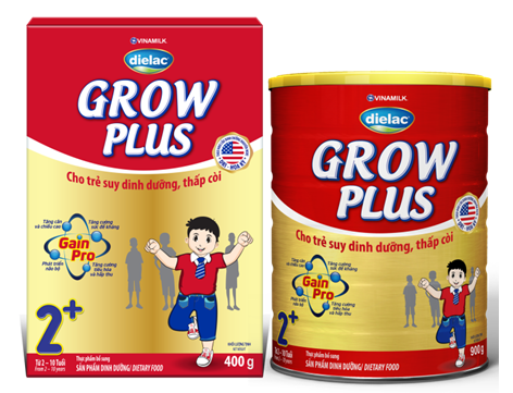Dielac Grow Plus mang đến 4 lợi ích nổi trội cho trẻ suy dinh dưỡng thấp còi: Tăng cân và chiều cao; Tăng sức đề kháng; Phát triển não bộ; Tăng cường tiêu hóa hấp thu. Dielac Grow Plus mang đến 4 lợi ích nổi trội cho trẻ suy dinh dưỡng thấp còi: Tăng cân và chiều cao; Tăng sức đề kháng; Phát triển não bộ; Tăng cường tiêu hóa hấp thu.