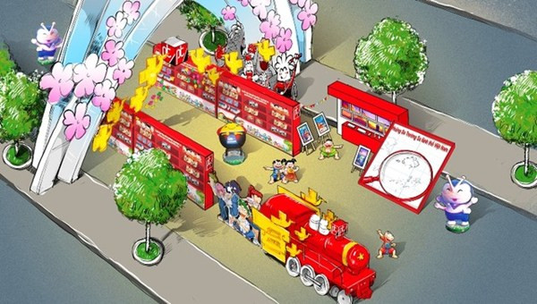 Mô hình đoàn tàu thống nhất kỷ niệm 40 năm giải phóng miền Nam