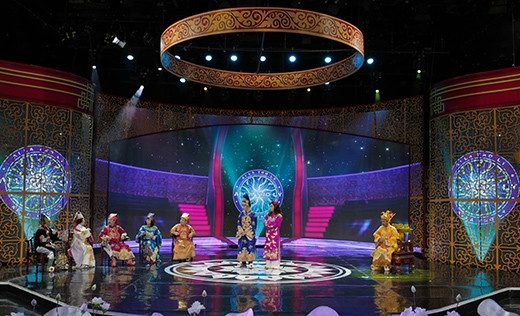 Sân khấu Táo quân 2015 khá hoành tráng Sân khấu Táo quân 2015 khá hoành tráng