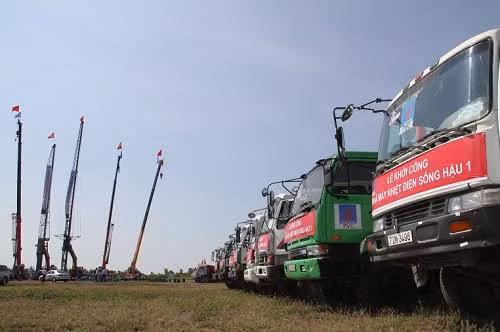 Lễ khởi công nhà máy nhiệt điện Sông Hậu 1. Ảnh: Petrotimes.