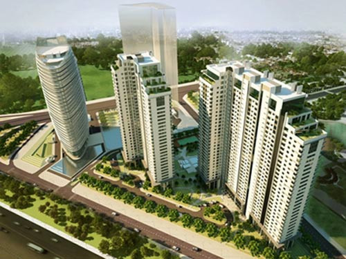 Một tổ hợp khách sạn do PVX thi công xây dựng.