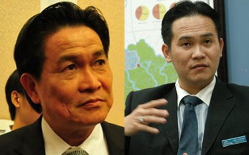 Nguyên Chủ tịch Sacombank Đặng VĂn Thành và con trai Đặng Hồng Anh.