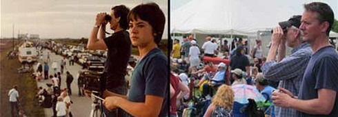 Ngày 12/4/1981, con tàu Atlantis (Mỹ) bắt đầu sứ mệnh chinh phục vũ trụ. Chris Bray, 13 tuổi, cùng cha Kenneth, 39 tuổi, đã tới xem và quan sát qua ống nhòm tại Trung tâm vũ trụ Kennedy. Họ đã đợi suốt 30 năm đến ngày 8/7/2011 khi Atlantis phóng đi lần cuối để chụp lại bức ảnh tương tự, thể hiện sự tình cha con theo năm tháng. Chỉ sau 1 ngày, tấm ảnh đạt hơn 1 triệu lượt xem. Ngày 12/4/1981, con tàu Atlantis (Mỹ) bắt đầu sứ mệnh chinh phục vũ trụ. Chris Bray, 13 tuổi, cùng cha Kenneth, 39 tuổi, đã tới xem và quan sát qua ống nhòm tại Trung tâm vũ trụ Kennedy. Họ đã đợi suốt 30 năm đến ngày 8/7/2011 khi Atlantis phóng đi lần cuối để chụp lại bức ảnh tương tự, thể hiện sự tình cha con theo năm tháng. Chỉ sau 1 ngày, tấm ảnh đạt hơn 1 triệu lượt xem.