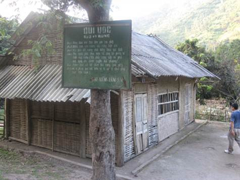 Một điểm trường lẻ của trường TH Mường Cai