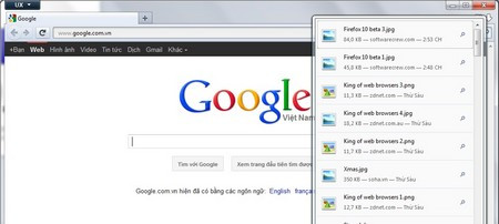 Đã có Firefox 10 Beta ảnh 3 Đã có Firefox 10 Beta ảnh 3
