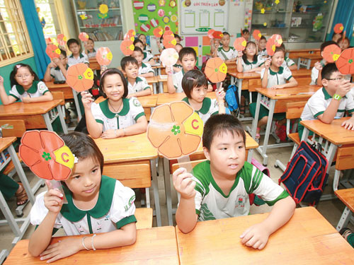 Khổ vì tiếng Anh tiểu học: Trường có, trường không ảnh 1