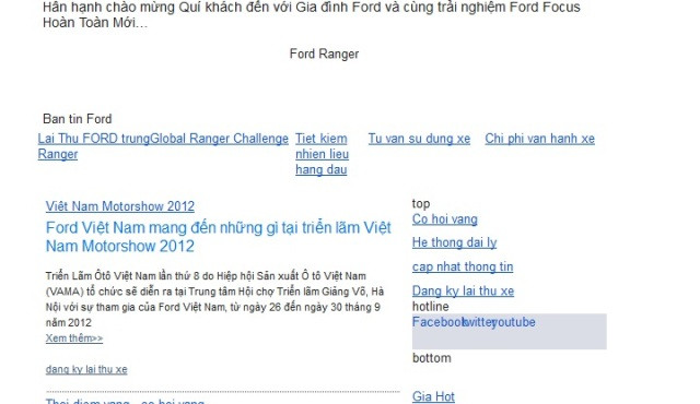Mẫu quảng cáo mà Ford "rót" vào email khách hàng của mình Mẫu quảng cáo mà Ford "rót" vào email khách hàng của mình